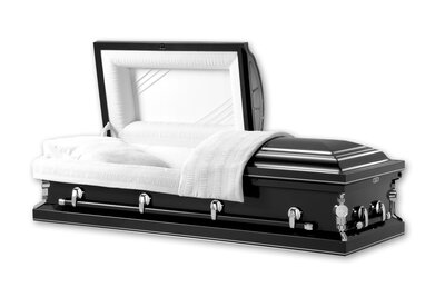 Dalton Black Metallic Casket
