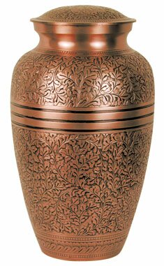 Copper Oak Urn