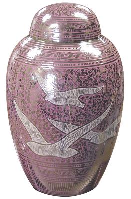 Pink Going Home Birds Urn