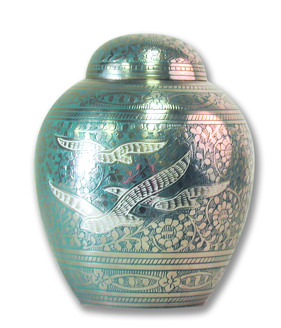 Blue Going Home Birds Infant Urn