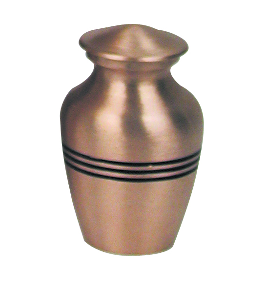Classic Gold with Stripes Keepsake Urn