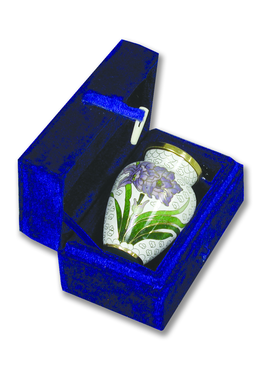 Iris Cloisonne Keepsake Urn