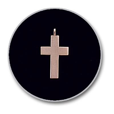 Brass Cross Keepsake Pendant
