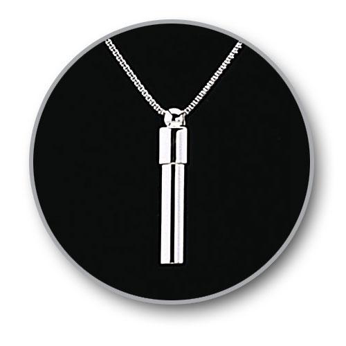 Sterling Silver Cylinder Pendant