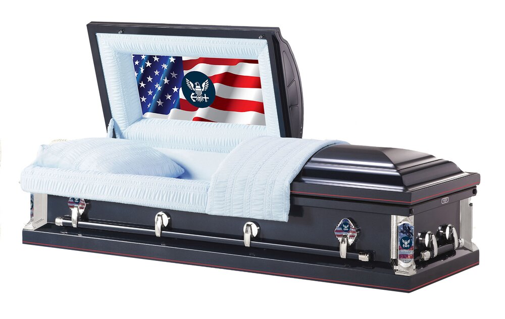 Navy Military Casket